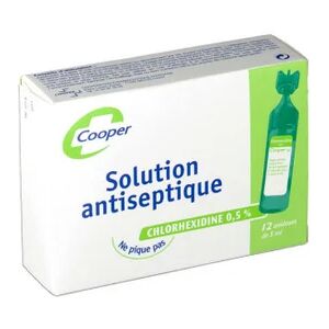 Cooper Solution Antiseptique Chlorhexidine 0.5% 12 unidoses - Publicité