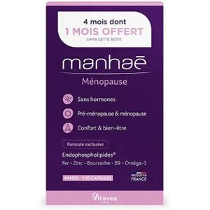 Nutrisante Manhae Pre-Menopause Menopause 4 Mois 120 Capsules