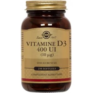 Solgar Vitamine D3 400 Ui 10Mcg 250 gelules