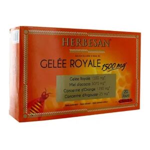 Miel et Gelée Royale 1500mg 20 ampoules de 15ml