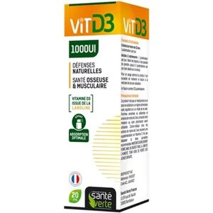 Sante Verte Santé Verte Vitamine D3 1000ui Defenses Naturelles 20ml