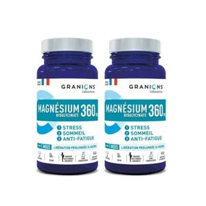 Granions Pack Magnésium Bisglycinate 360mg 2x60comp