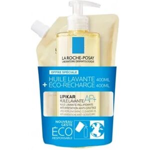 LA ROCHE POSAY La Roche-Posay Lipikar Huile Lavante AP+ 400ml + Éco Recharge 400ml