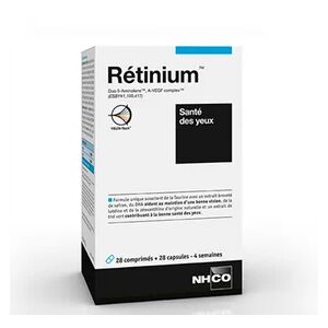 NHCO Retinium Sante Des Yeux 28 Comprimes Et 28 Capsules