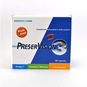 BAUSCH & LOMB Bausch + Lomb PreserVision 3 180 Capsules