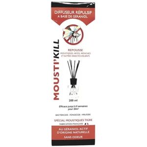 Mousti'Kill Diffuseur Repulsif Special Moustique Tigre 200ml