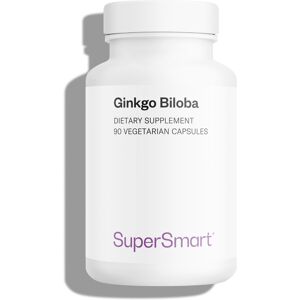 SuperSmart SA Ginkgo Biloba - Pour la Circulation Sanguine et la Mémoire - 90 Gél. Vég. - sans OGM - Supersmart - Publicité