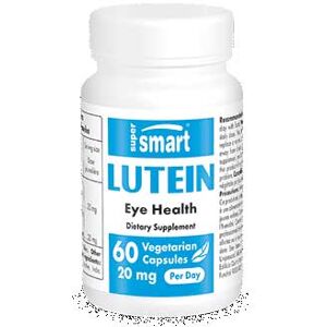 Lutein - Soutient et Protège la Fonction Visuelle - 60 Gél. Vég - sans OGM - Supersmart