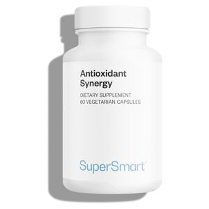 SuperSmart SA AntiOxidant Synergy - Formule Surpuissante d'Antioxydants - Curcuma, Resvératol, Glutathion - 60 Gél. Végétariennes - Supersmart - Publicité