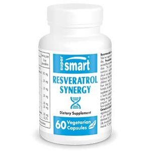 Resveratrol Synergy - Mix de Transresvératrol et Polyphénols d’exception - Haute biodisponibilité - 60 Gél Végétariennes - Supersmart
