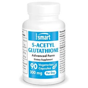 S-Acetyl Glutathione 300mg - Forme la plus assimilable et active du Glutathion - 90 Gél. Végétariennes - Supersmart