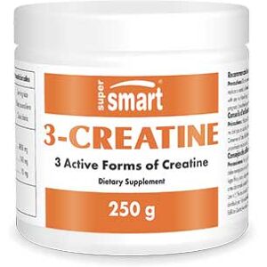 Poudre 3-Creatine - 3 formes de créatine - Augmente les performances physiques - 250g - Supersmart