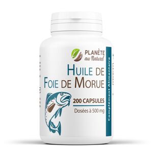 Planete au Naturel Huile de Foie de Morue - 500 mg - 200 capsules