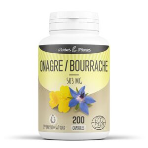 Herbes et Plantes Onagre-Bourrache Ecocert - 503 mg - 200 capsules