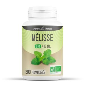 Herbes et Plantes Melisse Bio - 400 mg - 200 comprimes