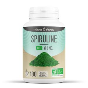 Herbes et Plantes Spiruline Bio - 400 mg - 180 gelules vegetales