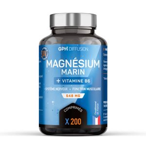 GPH Diffusion Magnesium Marin + Vitamine B6 - 548 mg - 200 comprimes