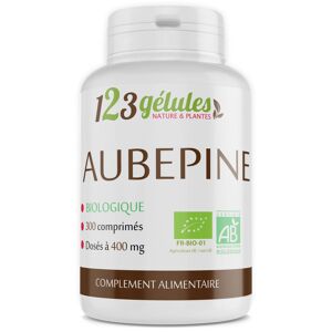 123gelules Aubépine Bio - 400 mg - 300 comprimés - Publicité