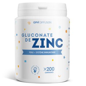 GPH Diffusion Gluconate de zinc - 15 mg - 200 comprimés