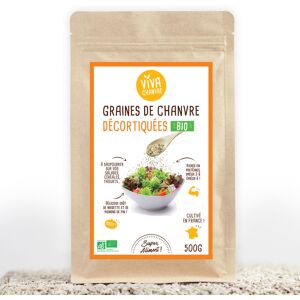 VivaChanvre Graines de Chanvre Bio Décortiquées - 500 g