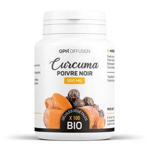 Curcuma + Poivre Noir biologique 300 mg