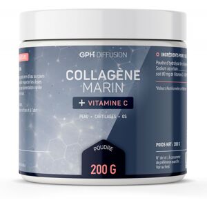 GPH Diffusion Hydrolysat de Collagene Marin +Vitamine C - 200 g poudre