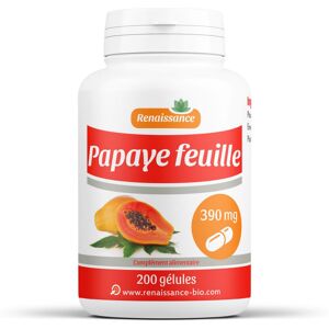 Renaissance Bio Papaye Feuille - 390 mg - 200 gelules