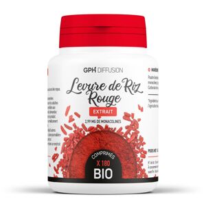 GPH Diffusion Levure de Riz Rouge Bio - 180 comprimes