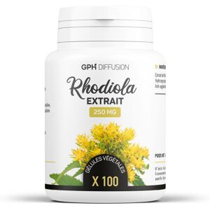 GPH Diffusion Rhodiola Rosea Extrait - 250 mg - 100 gélules végétales - Publicité