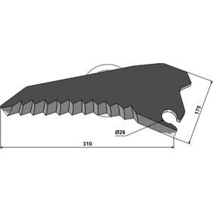 Couteau ensileuse Krone 3446760 / 3472167 Adaptable