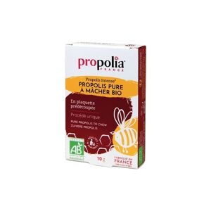 Propolia - Spécialistes de la Propolis Propolis pure à mâcher BIO, plaquette de 10g - Publicité