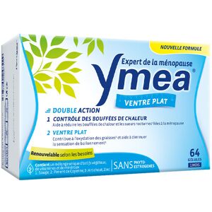 Yméa Ymea Ménopause Bouffées de Chaleur et Ventre Plat 64 Gélules