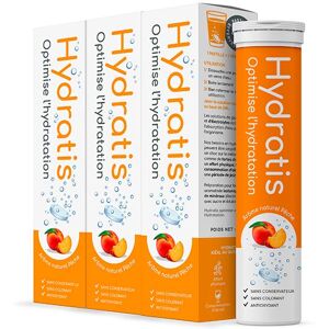 Solution d'Hydratation Pêche Lot de 3 x 20 pastilles