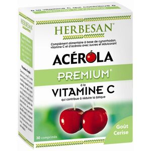 Acérola Premium Vitamine C 500 30 comprimés à croquer