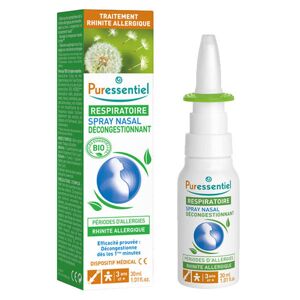 Respiratoire Spray Nasal Décongestionnant Allergies aux Huiles Essentielles Bio 30ml
