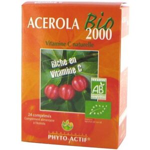 Phytoactif Acérola bio 2000 24 comprimés à croquer