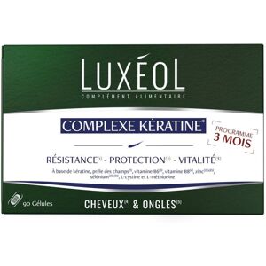 Luxéol Compléments alimentaires complexe kératine Luxéol 90 gélules