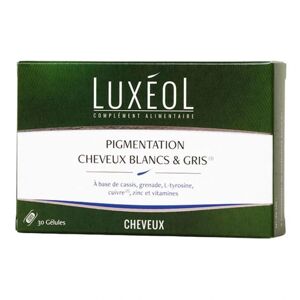 Luxéol Compléments alimentaires pigmentation cheveux blancs et gris Luxéol 30 gélules