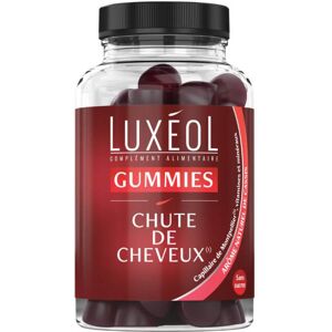 Complements alimentaires chute des cheveux Luxeol 60 gummies