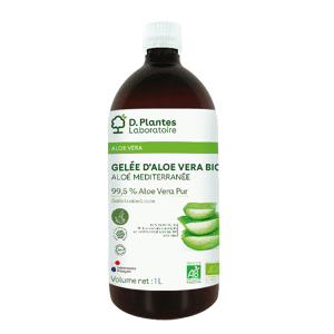 Gelée d'Aloe Vera BIO Aloé Méditerranée 1 L - D.Plantes - Complément Alimentaire