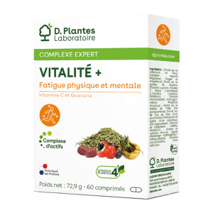Vitalité + 60 comprimés - D.Plantes - Complément Alimentaire