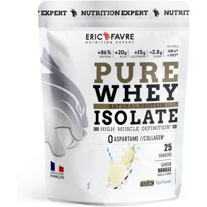 Eric Favre Pure Whey Protein Native 100% Isolate Proteines - Vanille - 750g - Eric Favre Noir XL