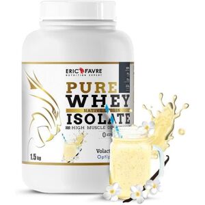 Pure Whey Protein Native 100% Isolate Proteines - Vanille - 1,5kg - Eric Favre