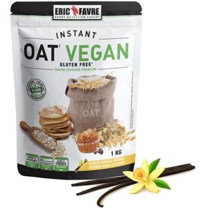 Eric Favre Farine d'avoine, Instant Oat vegan 1KG Vegan Vanille - Eric Favre Blanc L