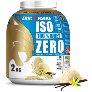 Eric Favre Iso Zero 100% Whey Protéine Proteines - Vanille - 2kg - Eric Favre Noir XXL