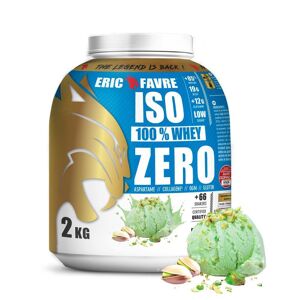 Iso Zero 100% Whey Protéine Proteines - Pistache - 2kg - Eric Favre Noir M - Publicité