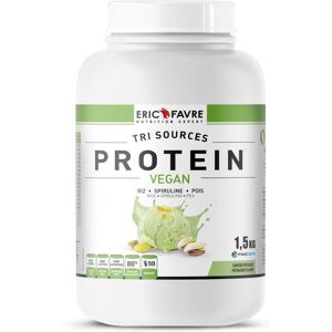 Eric Favre Protéines végétales tri-source, Protein vegan, Pistache Proteines - Pistache - 1,5kg - Eric Favre