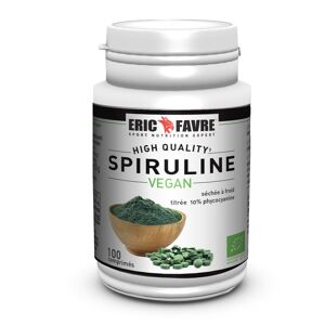 Eric Favre Spiruline Vegan Bio Tonus & Immunite - Neutre - 100 comprimés - Eric Favre Blanc L