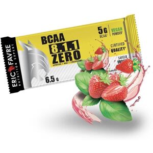 BCAA 8.1.1 Zero Vegan - Sachet Unidose Bcaa & Acides Amines Fraise - Basilic - Eric Favre Display de 20 unités - Publicité