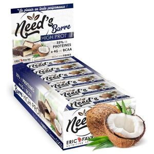 Barres Proteinees Need's High Protein Barres Proteinees - Noix de coco - Display de 20 unites - Eric Favre one_size_fits_all